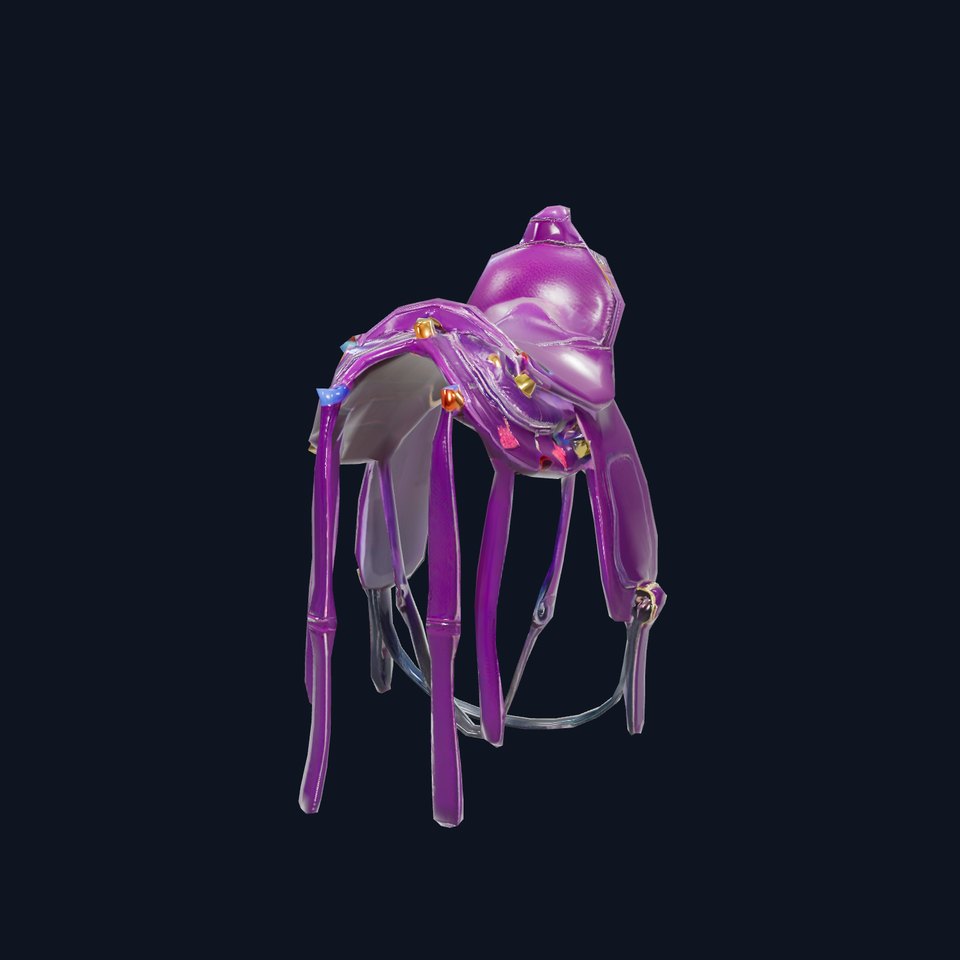 Vibrant Purple Saddle model pack